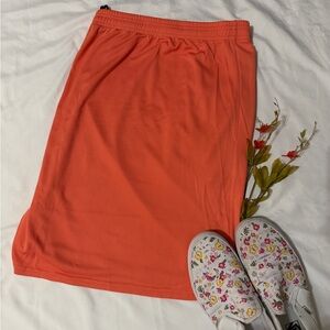 Women’s Vibrant Orange Athletic Shorts
